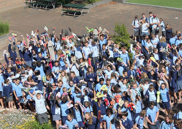 St Paul’s students take their socks off for solidarity Images 3